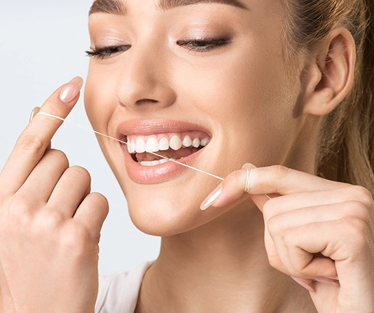 Patient being checked by dentist